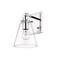 Z-Lite Harper 1 Light Wall Sconce, Chrome & Clear 483-1S-CH - alternate 3